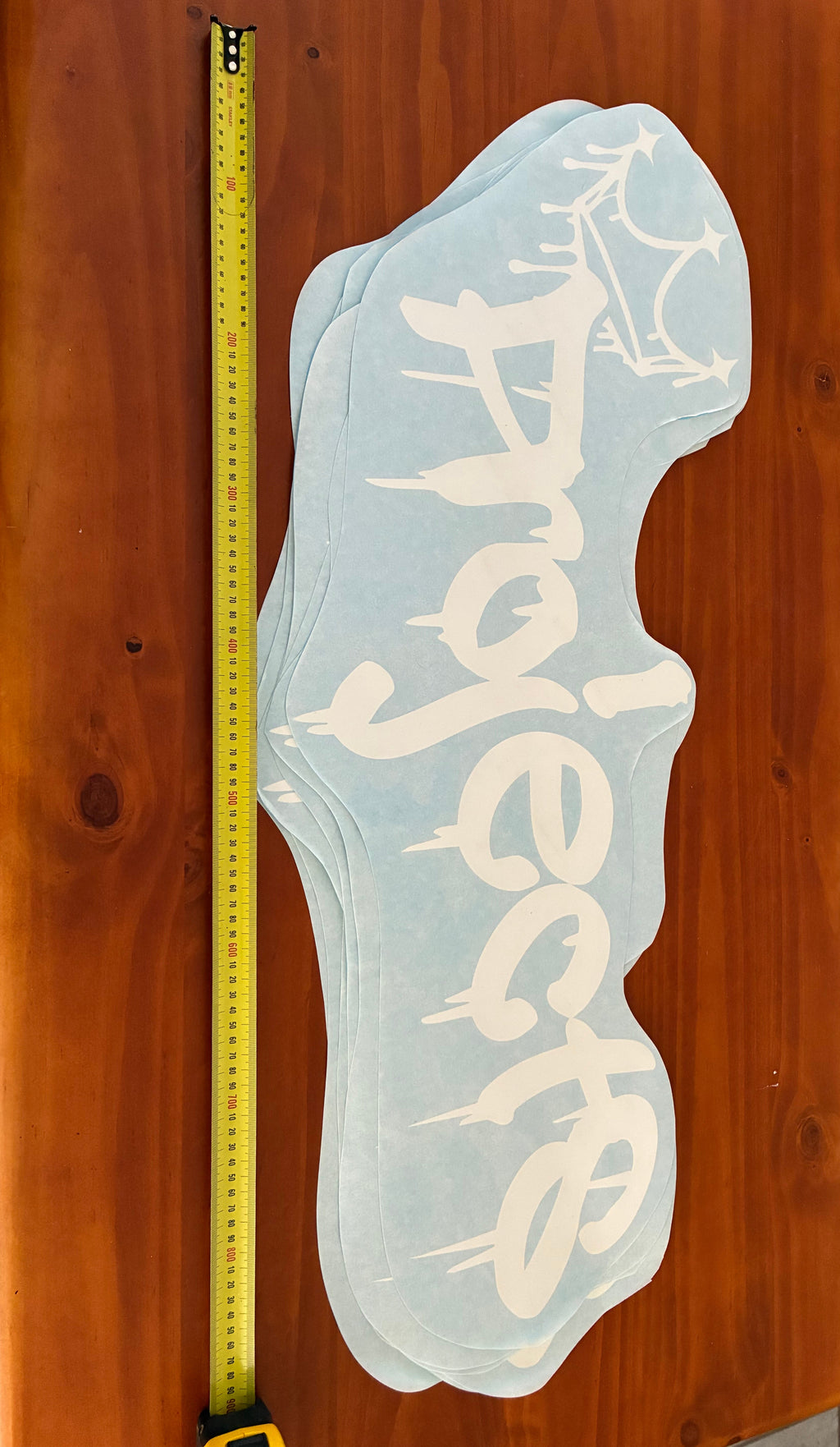 Large car window sticker