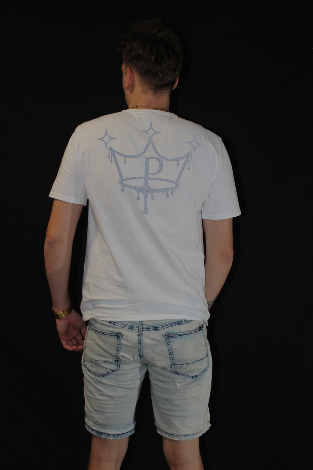 Reflective tee-white