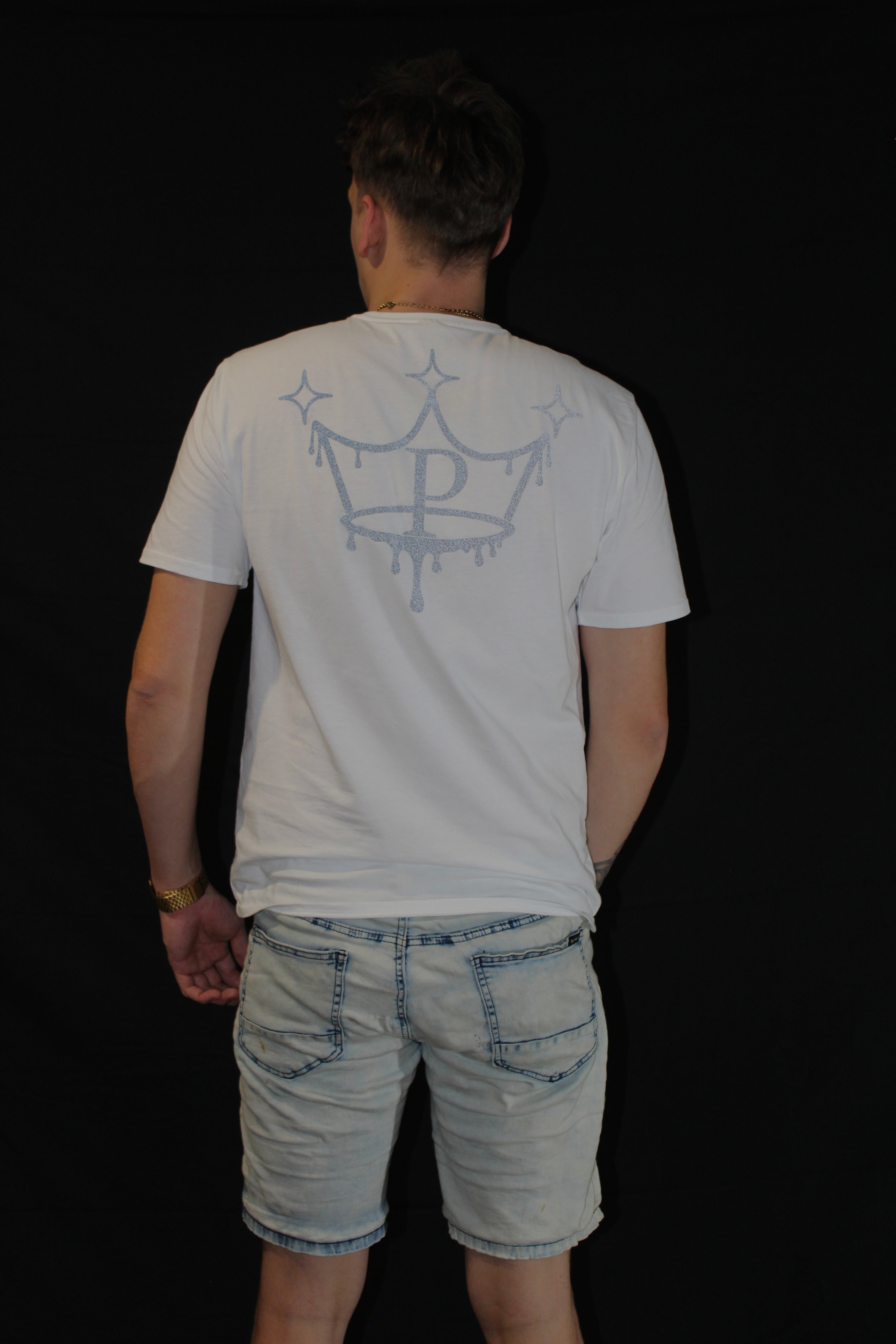 Reflective tee-white