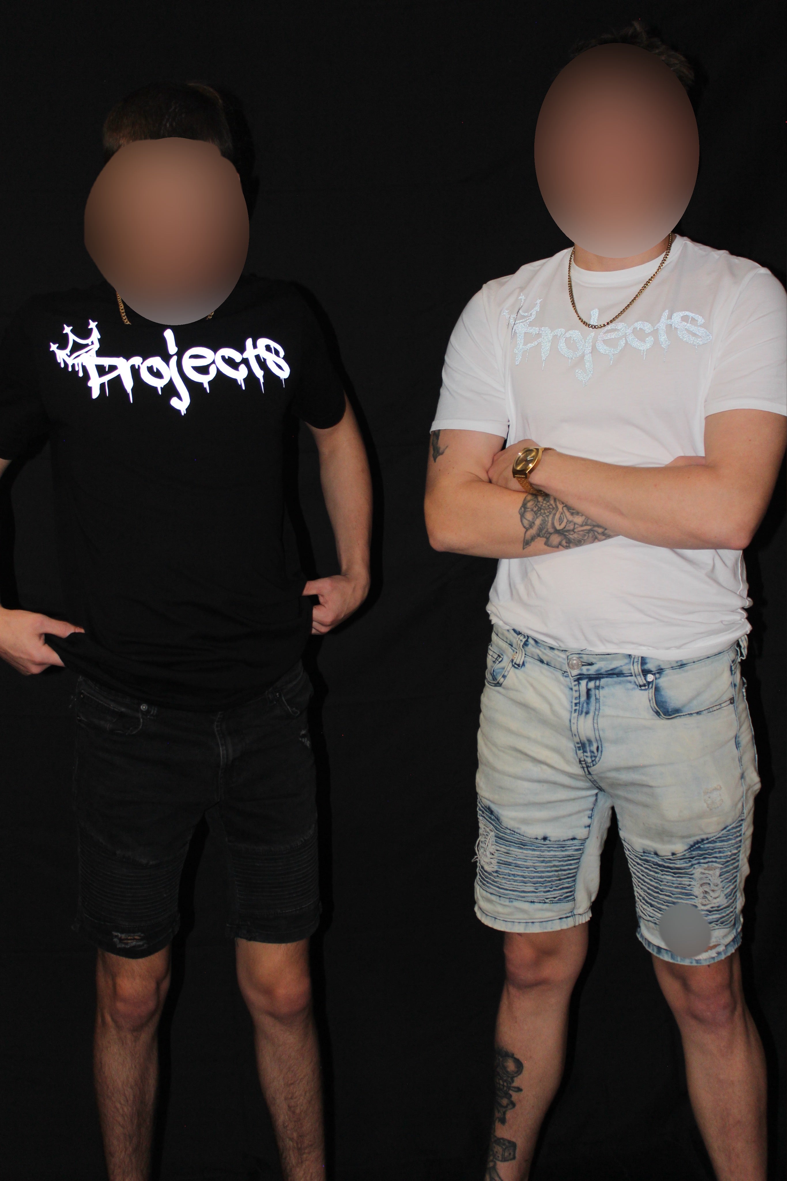 Reflective tee-white
