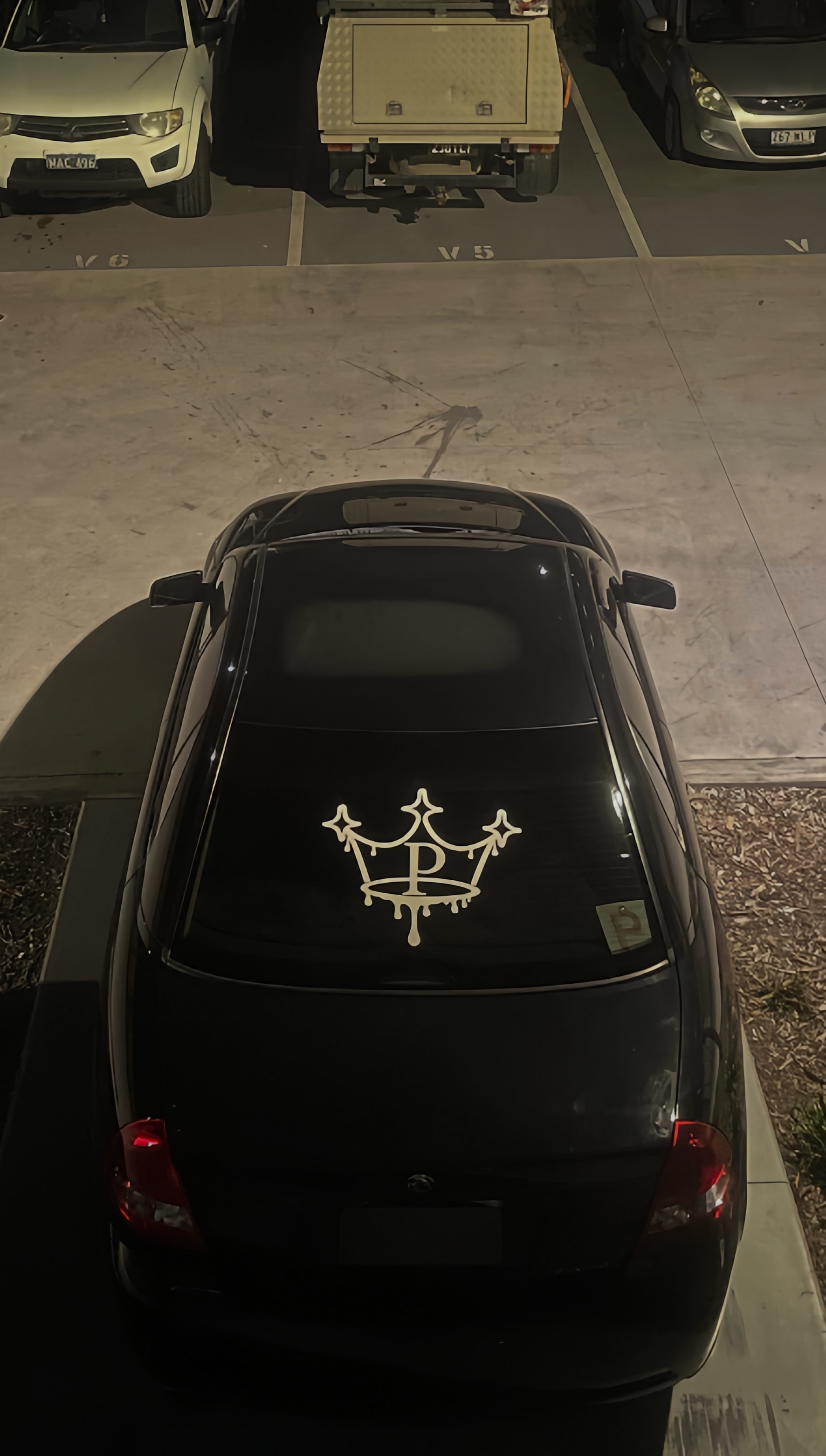 Crown logo sticker