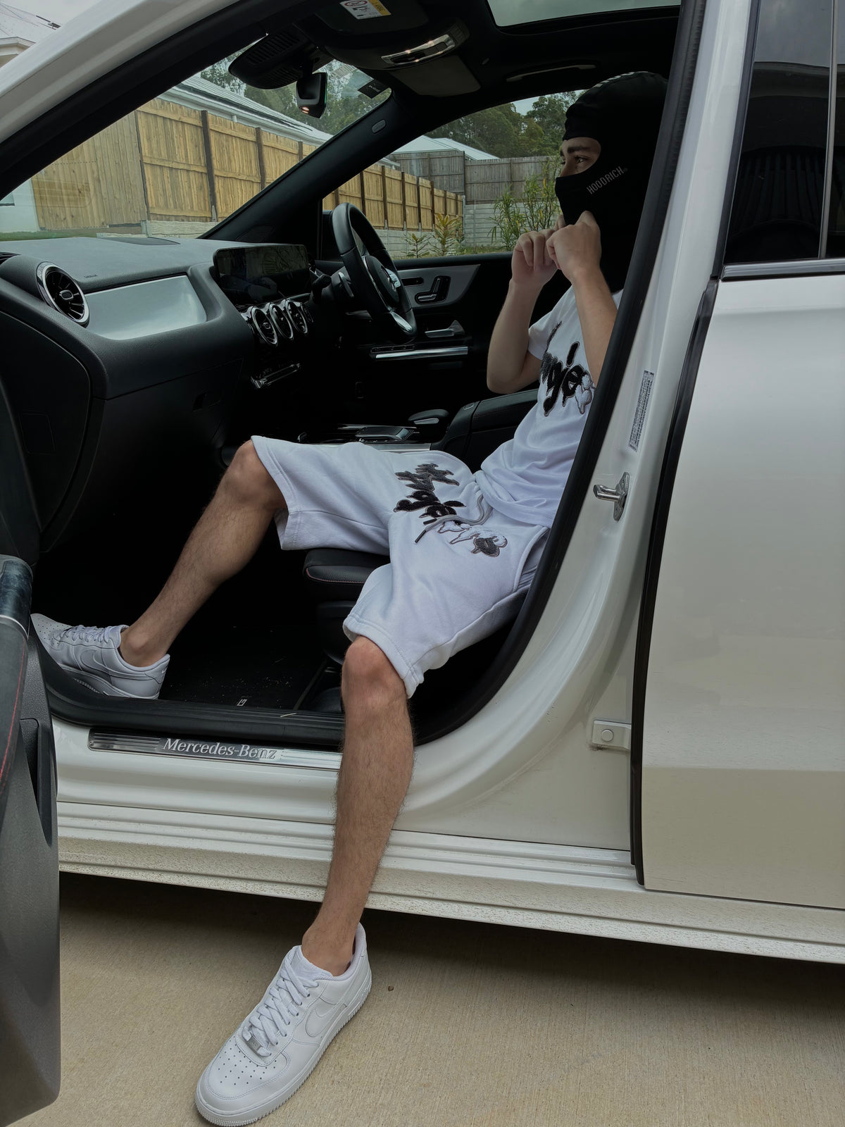 Phantom Fades – White Short Set