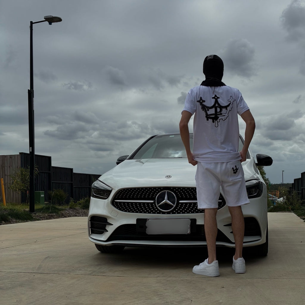 Phantom Fades – White Short Set