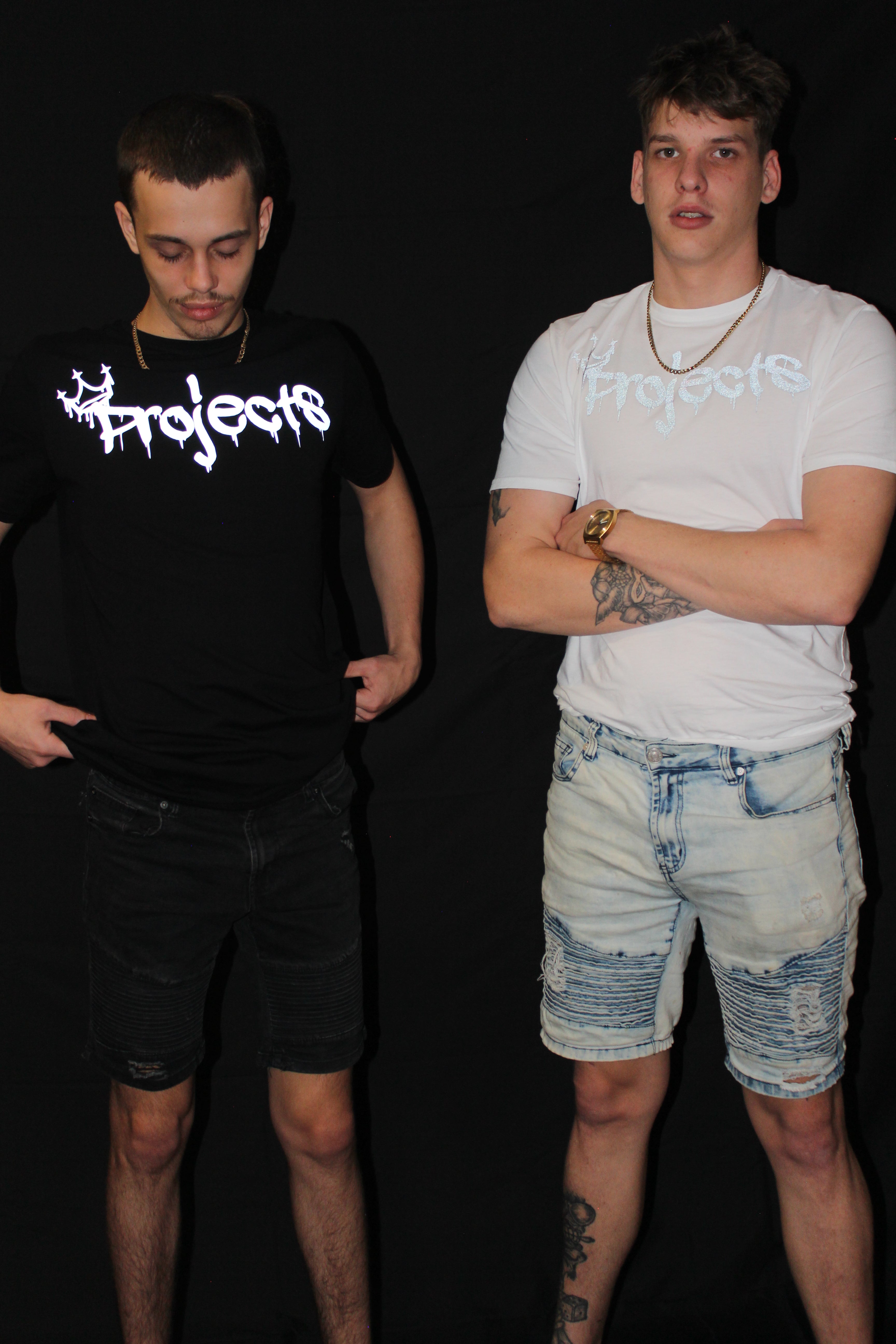 Reflective tee-black