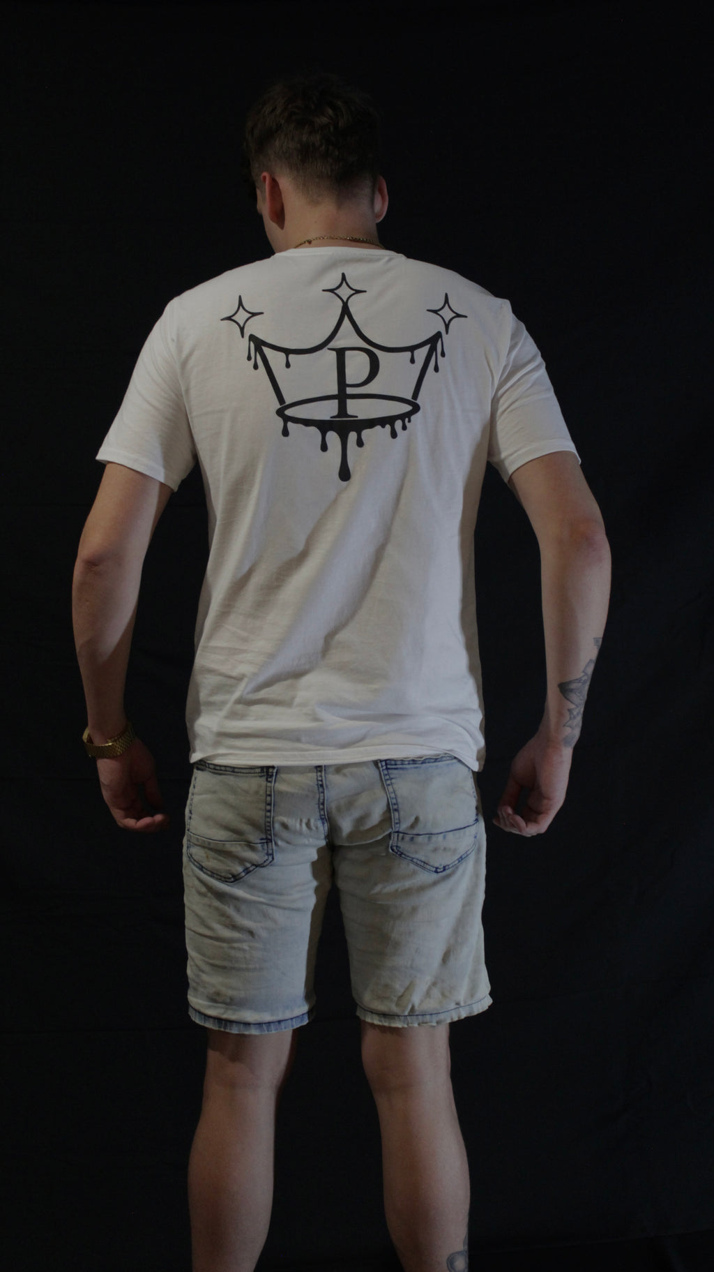 Reflective tee-white