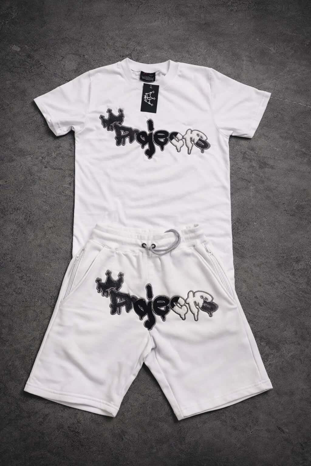 Phantom Fades – White Short Set