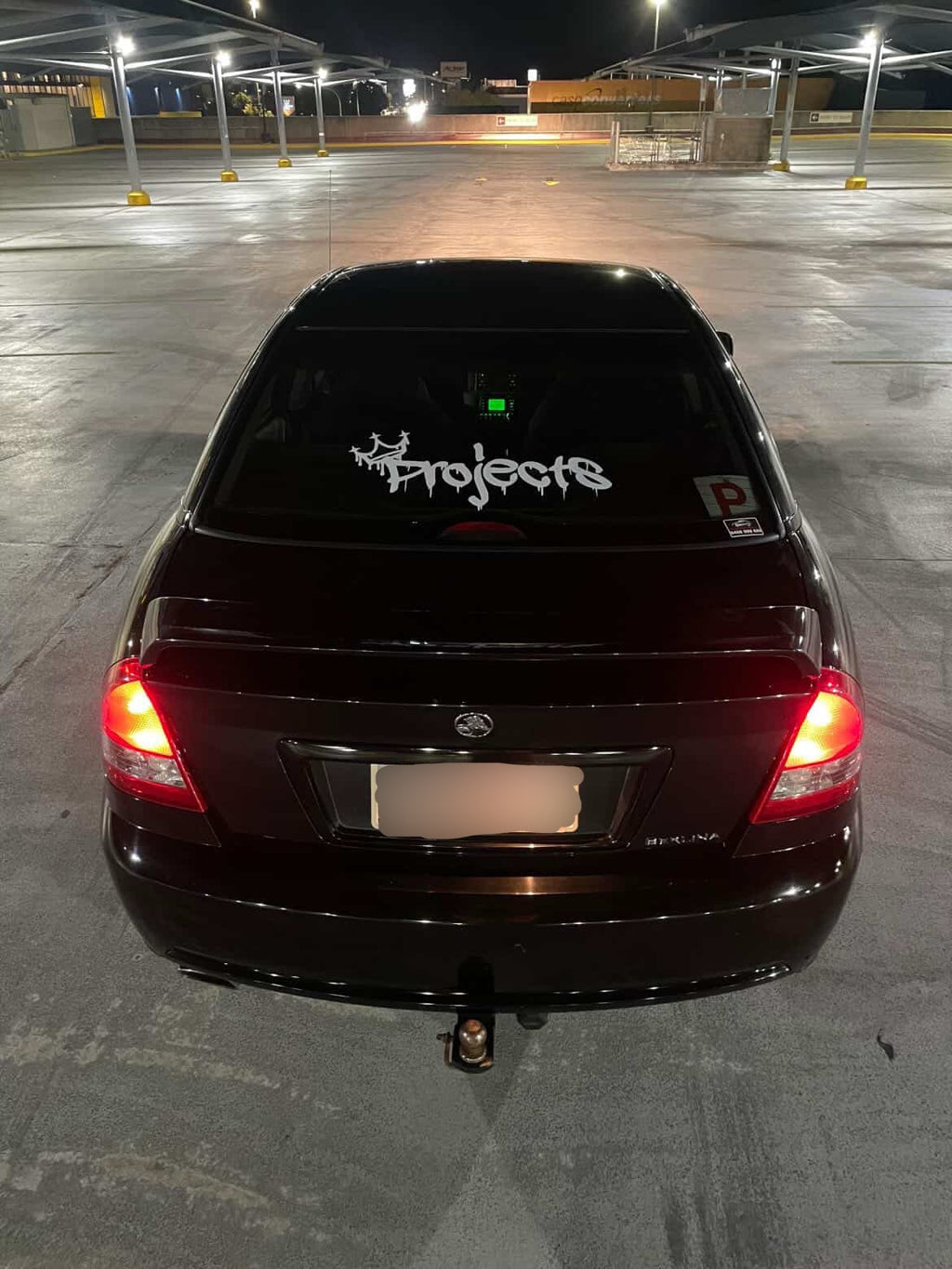 Large car window sticker