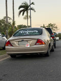 Large car window sticker